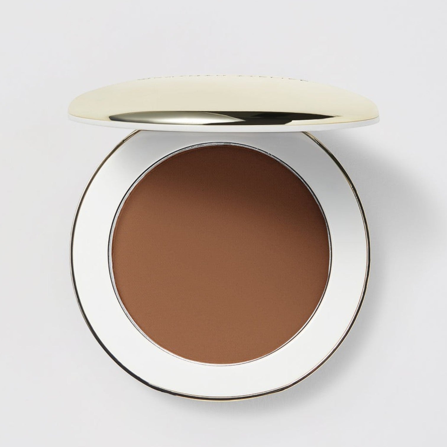 Shop Rescue Spa Vital Pressed Skincare powder in Cafe shade, a deep tone in a sleek white compact with gold lid.