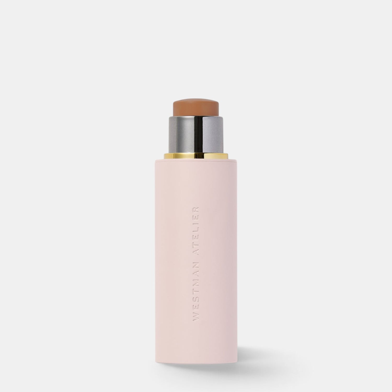 Shop Rescue Spa Vital Skin Foundation Stick in a pale pink twist-up tube with a metallic gold and silver base.