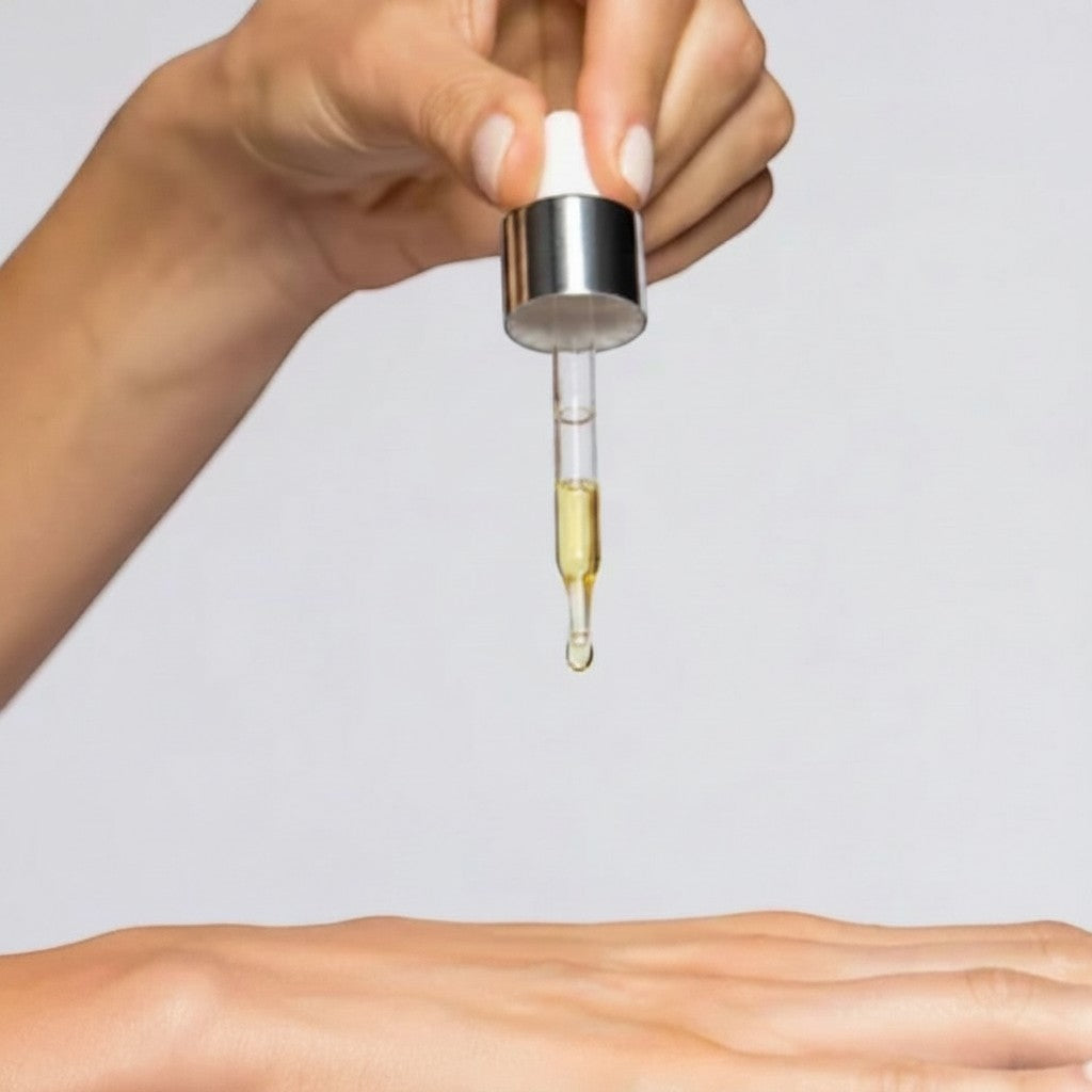 Shop Rescue Spa iS Clinical Super Serum Advance+ Vitamin C serum being applied with a glass dropper to skin