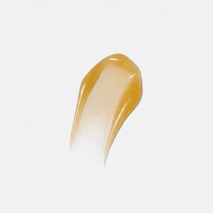 Shop Rescue Spa Warming Honey Cleanser gel texture showing a rich, golden, honey-like consistency for face cleansing.