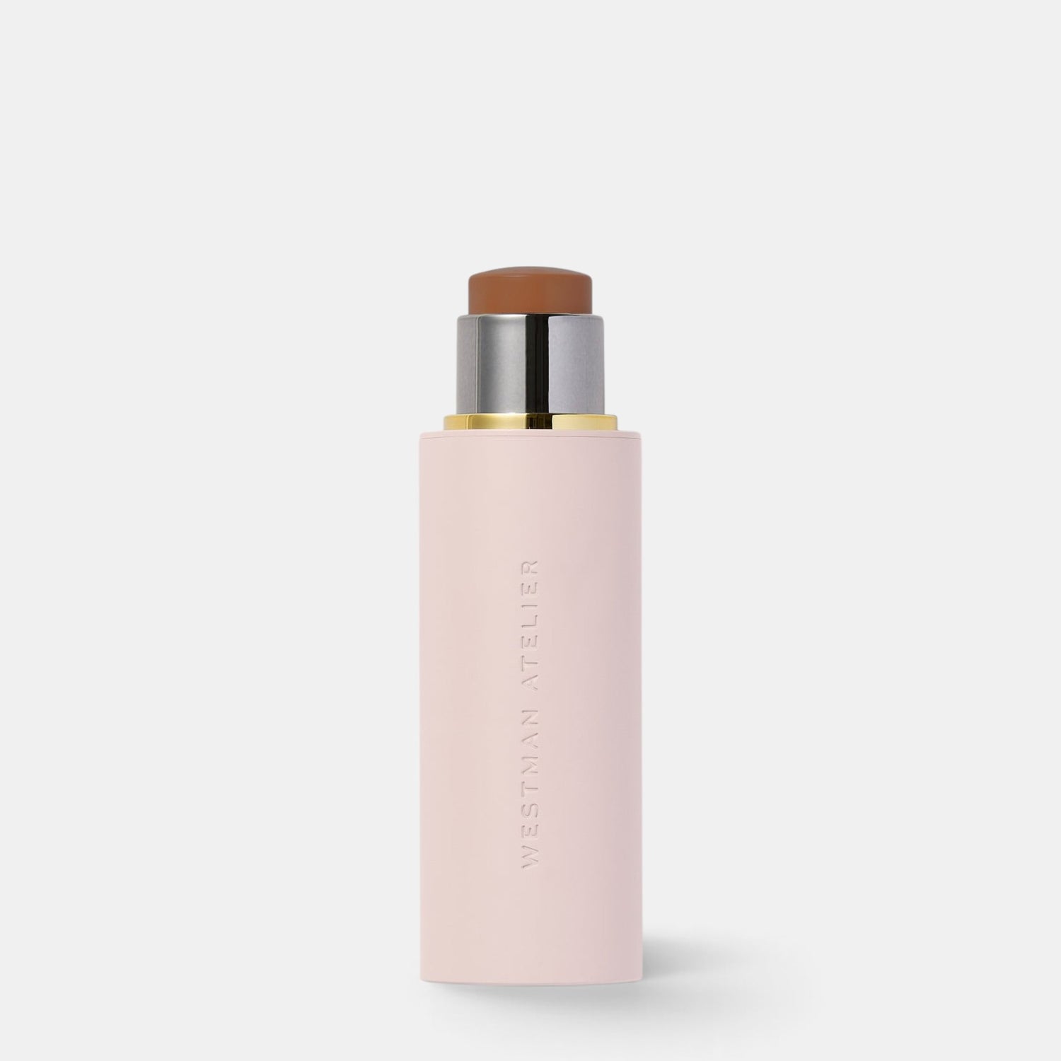 Shop Rescue Spa Westman Atelier Vital Skin Foundation Stick in a pale pink cylindrical tube with a cream formula.