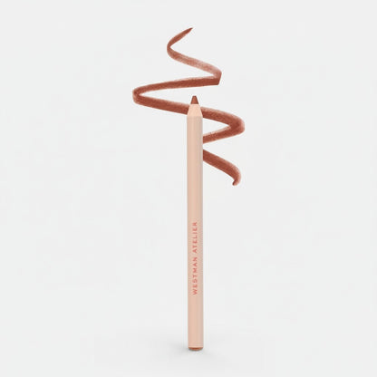 Shop Rescue Spa Westman Atelier Lip Shape Lip Liner in a warm beige coffee shade with a smooth creamy texture.