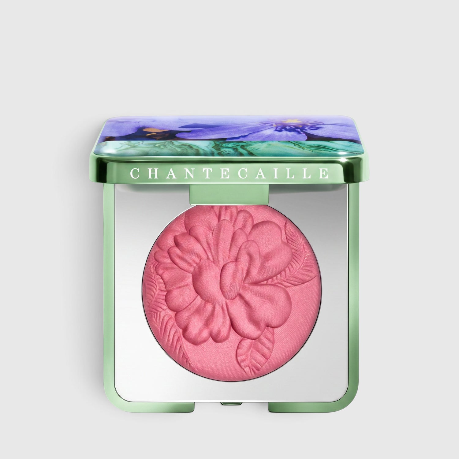 Shop Rescue Spa Wild Meadows Blush in Apple Blossom, a soft pink powder blush with an embossed floral design.