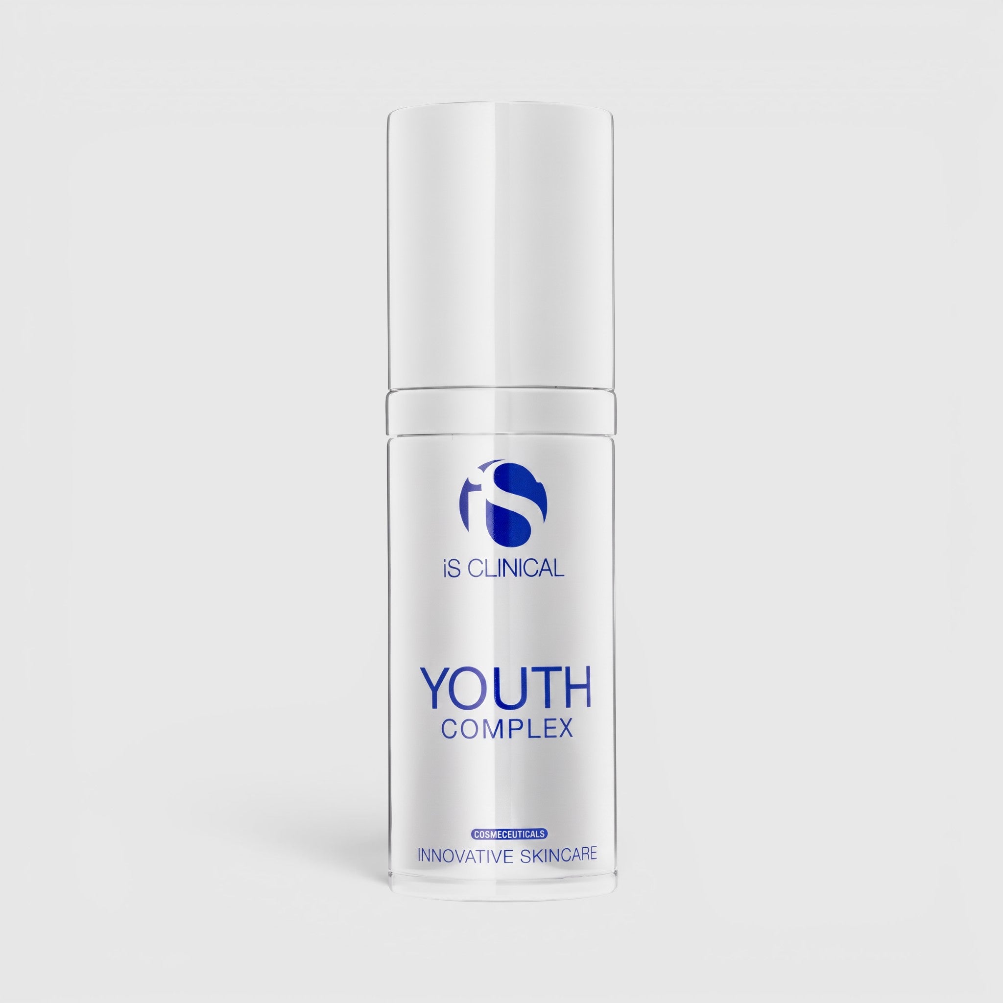 Shop Rescue Spa iS Clinical Youth Complex anti-aging face cream in a white pump bottle