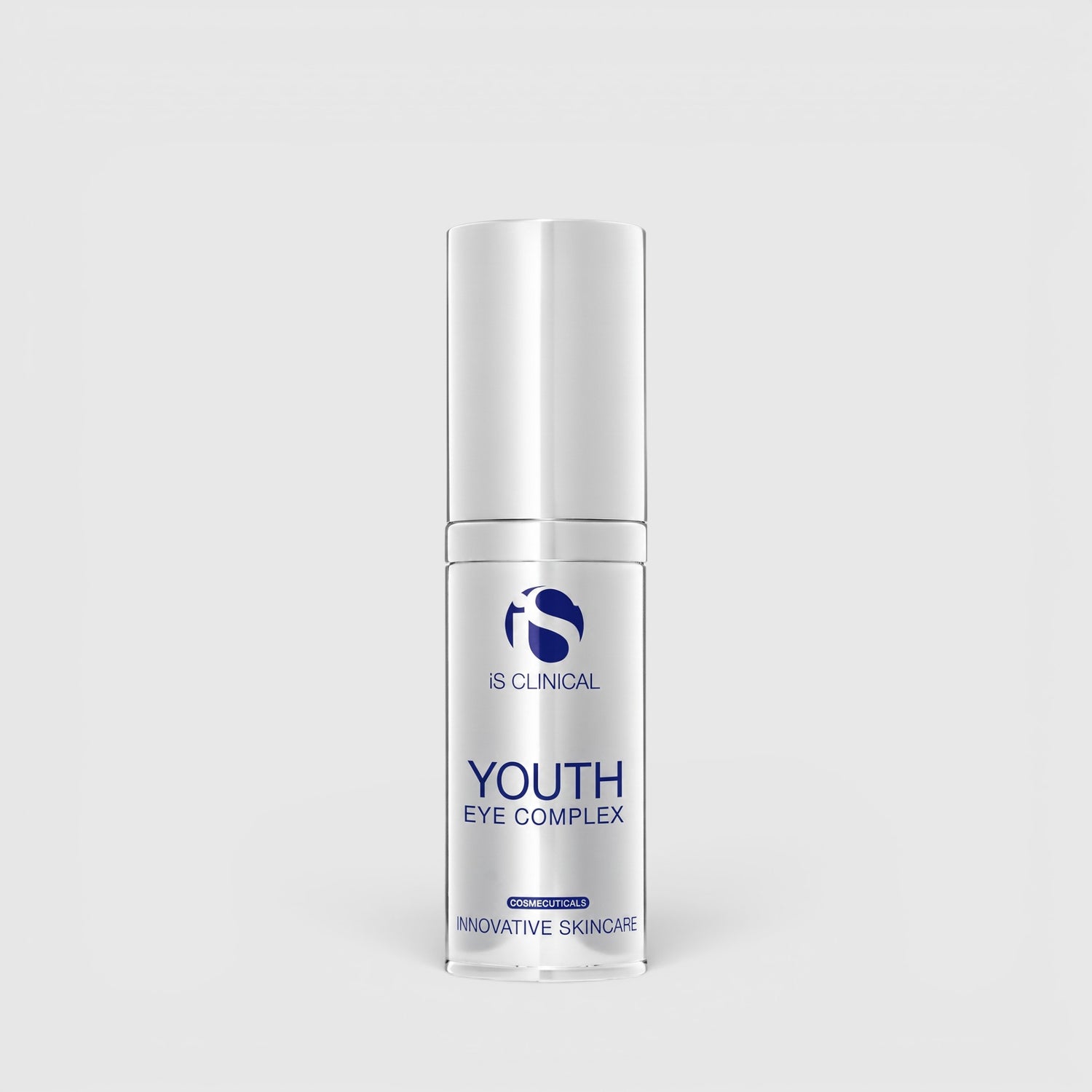 Shop Rescue Spa iS Clinical Youth Eye Complex anti-wrinkle eye cream in a white pump bottle on a light background.