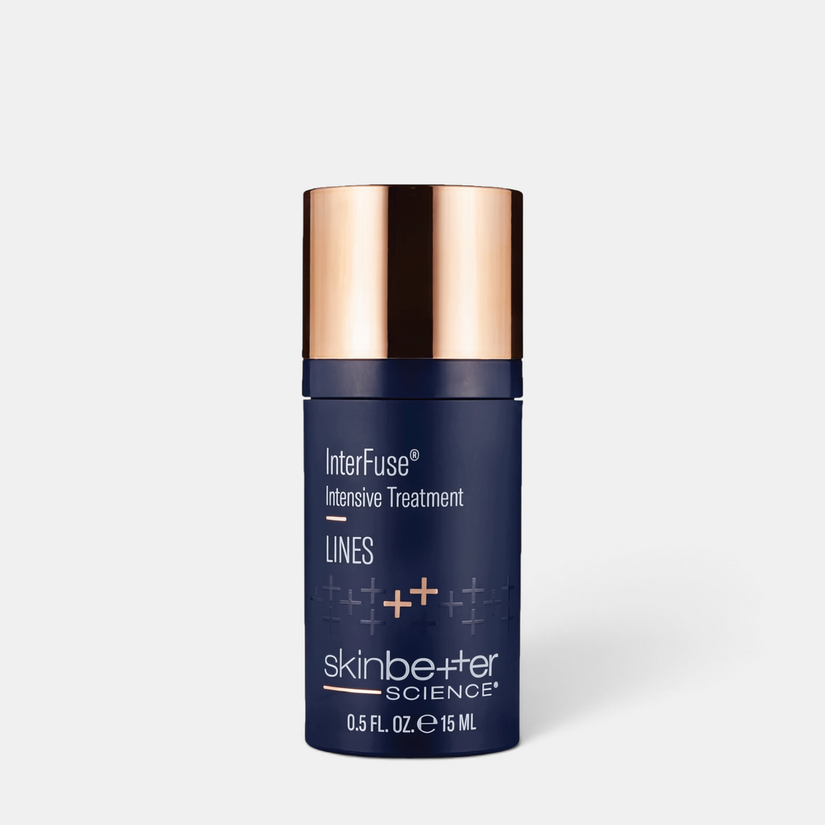 Shop Rescue Spa skinbetter science InterFuse Intensive Treatment LINES in a dark blue bottle with a metallic cap