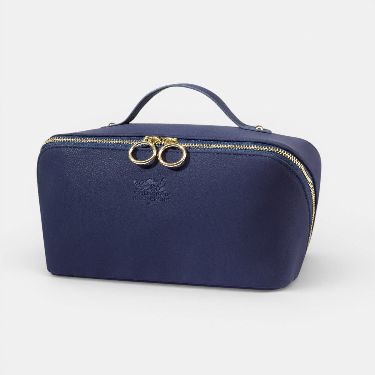 Blue Suede Vanity Case