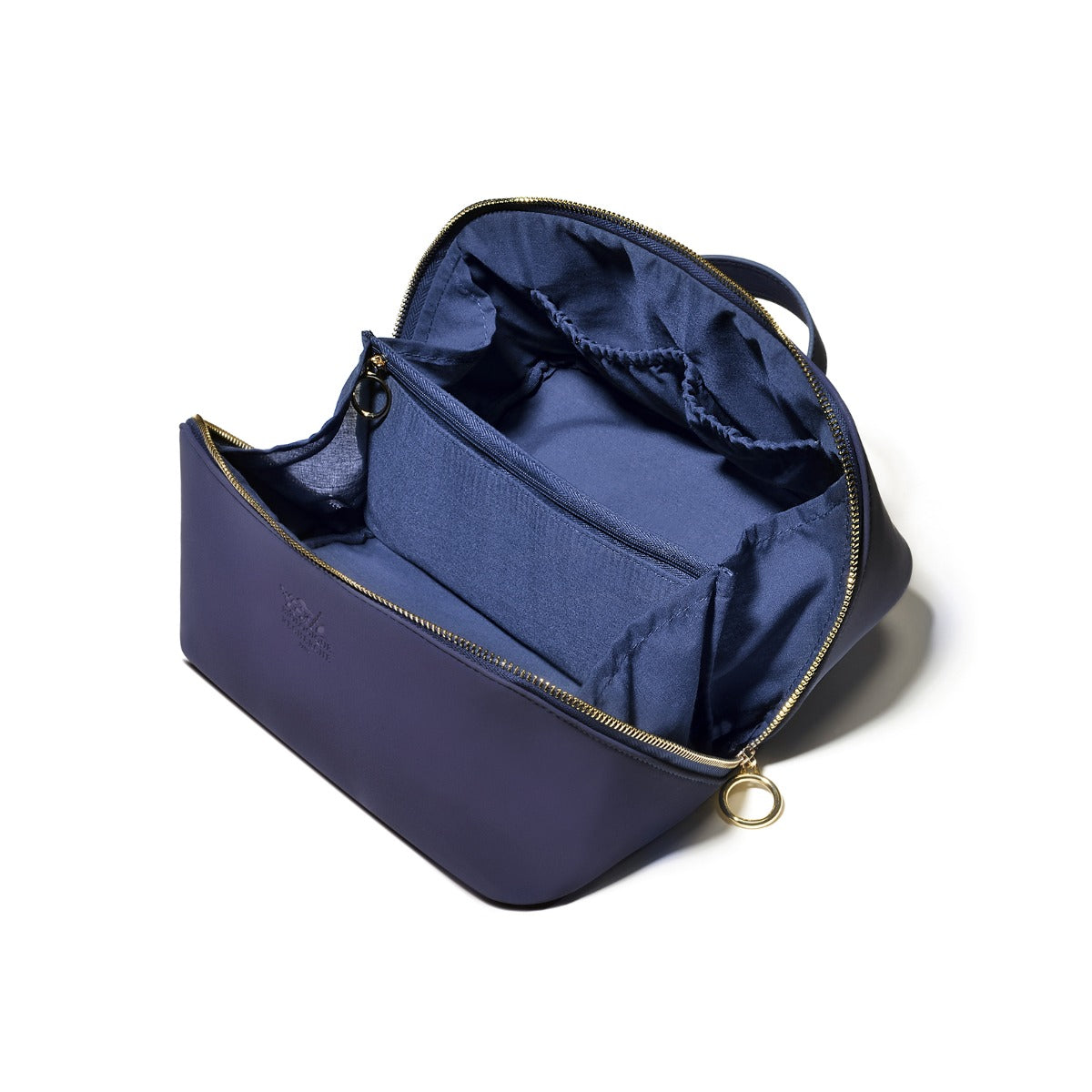 Blue Suede Vanity Case