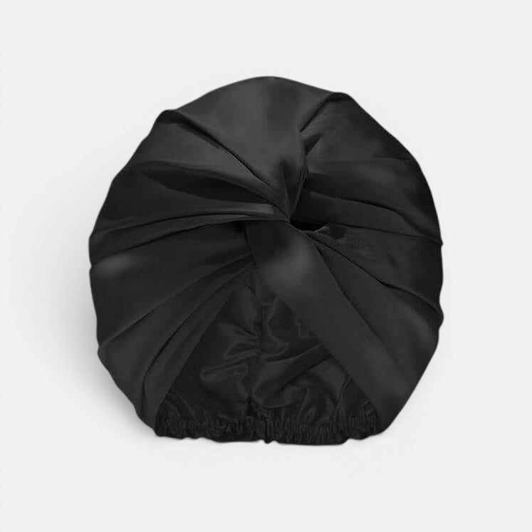 Pure Silk Turban - Black