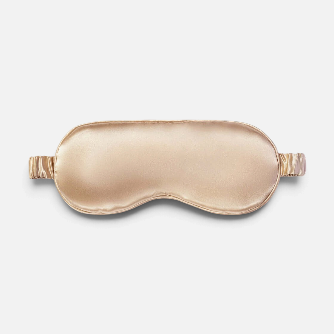 Shop Rescue Spa Slipsilk sleep mask in champagne gold, crafted from 100% pure mulberry silk for anti-aging comfort.