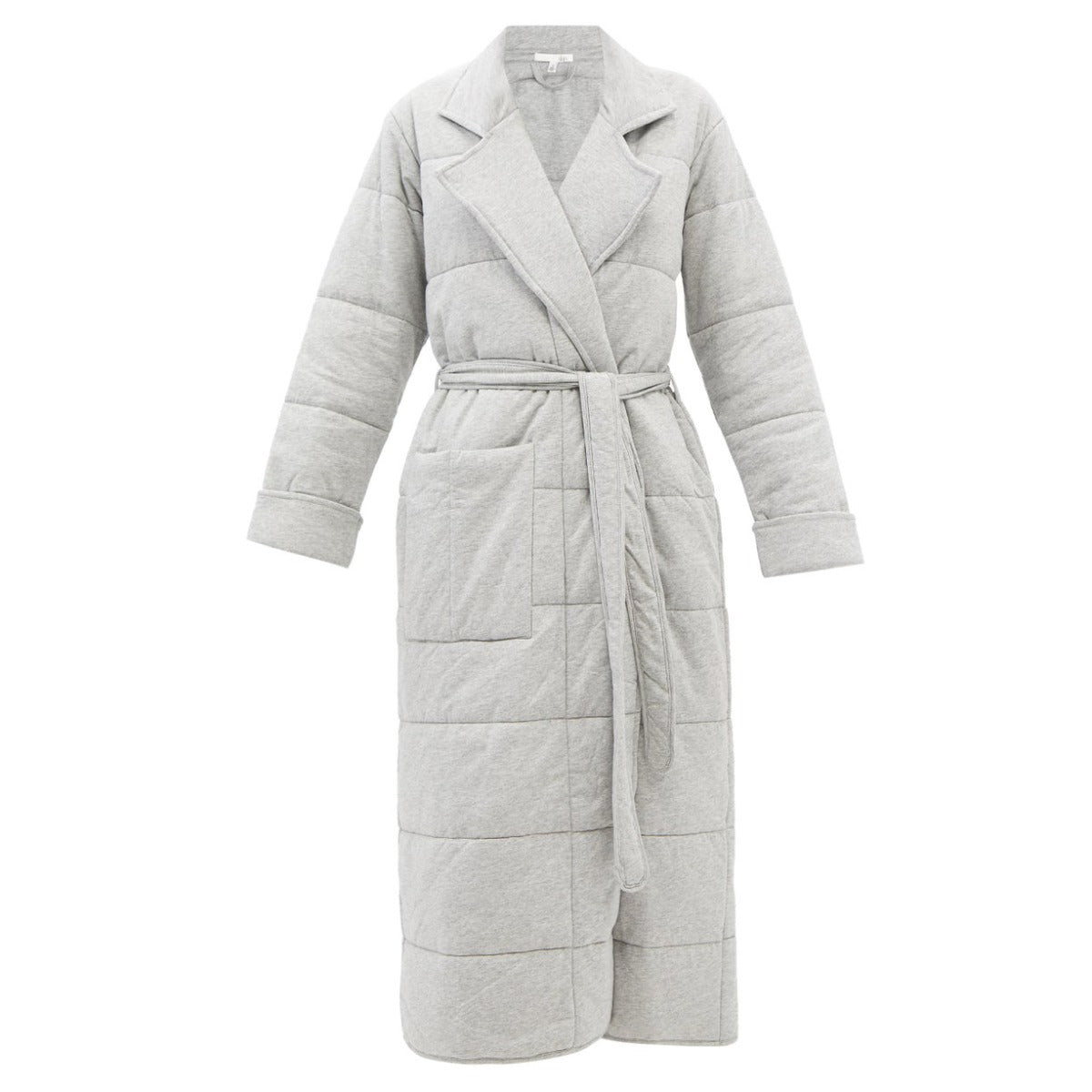 Sonya Quilted Robe - Heather Grey