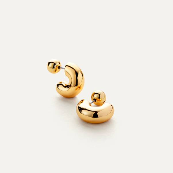 Tome Hoops Small Earrings Gold