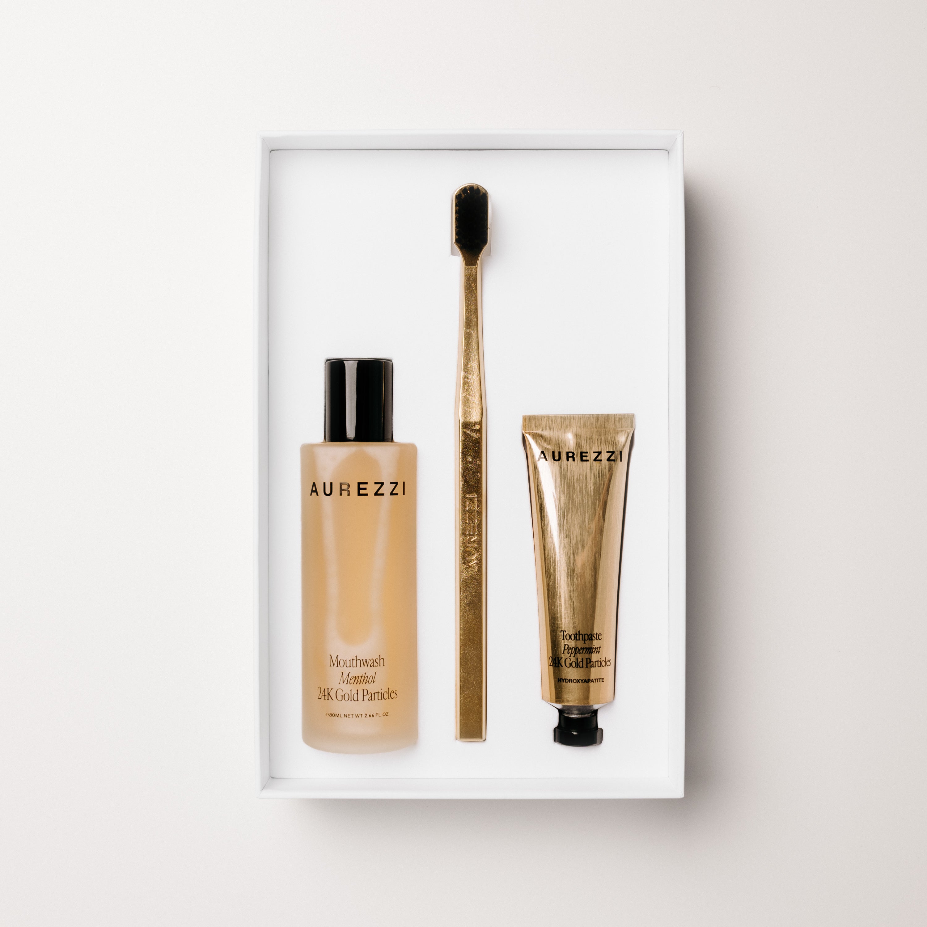 24K Gold Black Bristles Travel Essentials