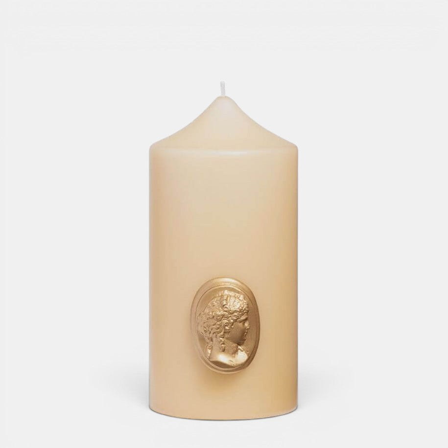 Stone Pillar Candle - La Marquise Cameo
