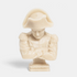 Shop Rescue Spa stone-colored Napoleon Bonaparte bust candle featuring detailed imperial uniform and bicorne hat