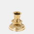 Shop Rescue Spa gold plated chiselled candlestick with intricate filigree base and scalloped candle holder top