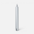 Shop Rescue Spa Madeleine metallic silver taper candle with a smooth wax finish for a clean smokeless burn