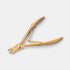 Shop Rescue Spa Tweezerman Ultra Precision Nipper in gold titanium-coated stainless steel for cuticle trimming.