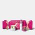 Shop Rescue Spa Valmont Fuchsia Odyssey Hydration Cracker set with Hydra3 cream, mist, and Rosa Fucsia scented candle.