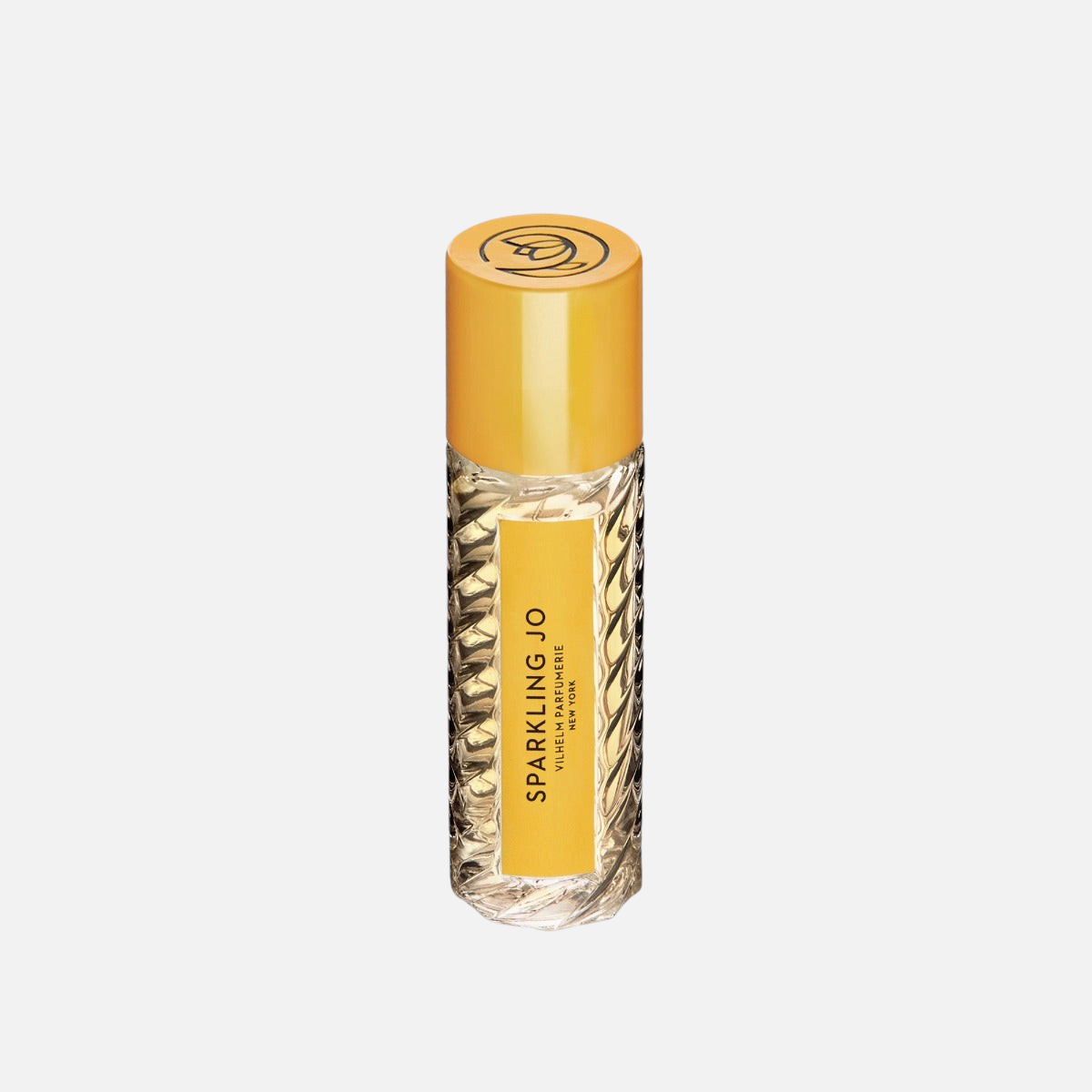 Shop Rescue Spa Sparkling Jo perfume in a 20ml glass bottle with a textured design and yellow cap