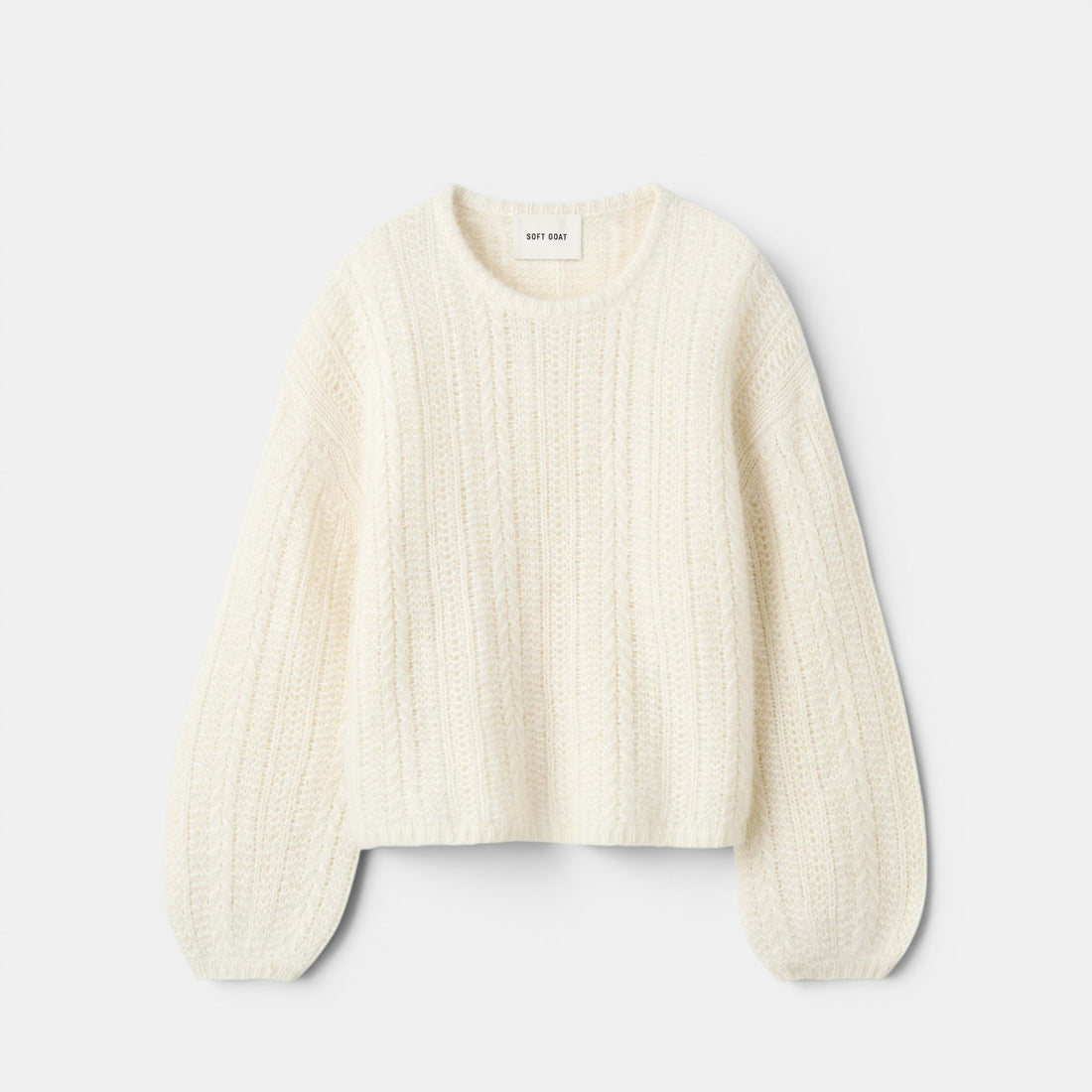 Soft Goat Silk Knit Crewneck at Shp Rescue Spa