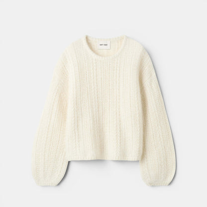 Soft Goat Silk Knit Crewneck at Shp Rescue Spa