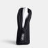 ZIIP travel bag in ultra-black neoprene with a custom ZIIP zipper pull, holding a ZIIP device.