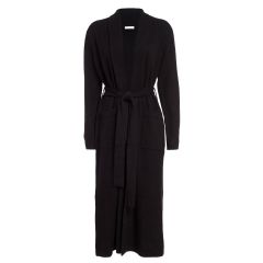 LONG CASHMERE ROBE BLACK